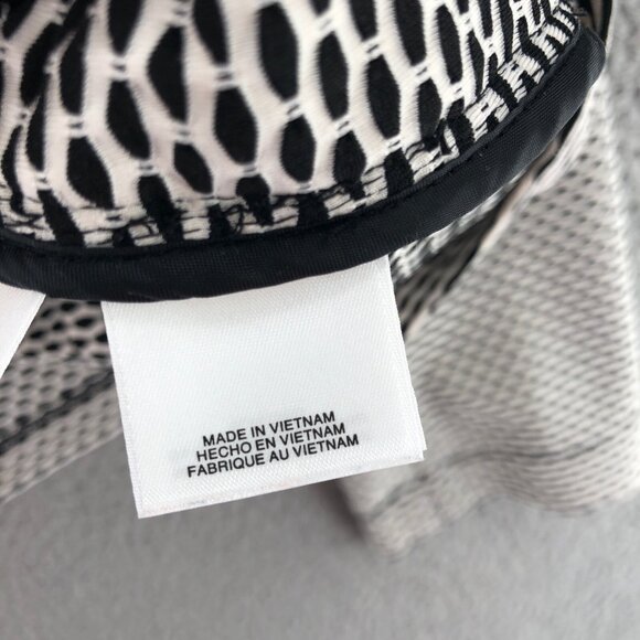 Kasper Jacket Womens 6 Black White Striped Zip Pockets 3/4 Sleeve Stretch Knit - Picture 7 of 11